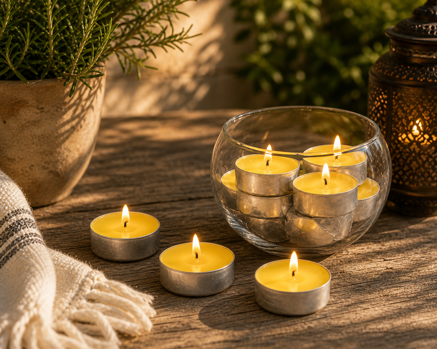 Doftljus Citronella – 18-pack tealights från Roura