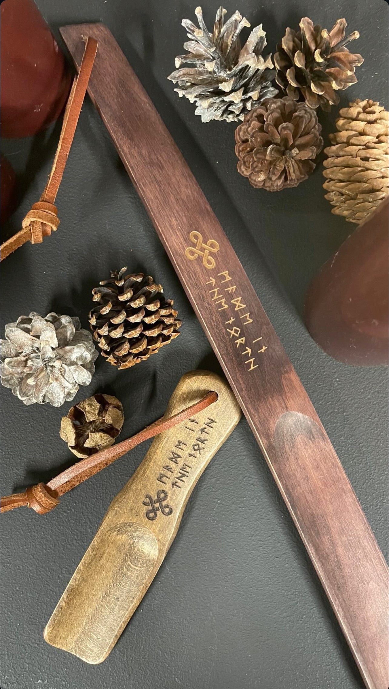 Skohorn i bokträ från Reidsokkar