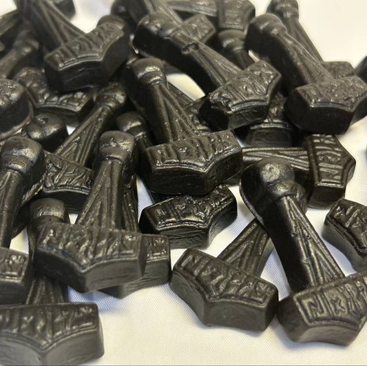 Godiset Salty Licorice Mjölnir 120g från Viking Sweets