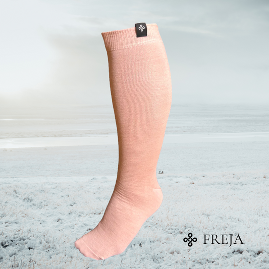 Reidsokkar Ridstrumpa Freja Rosa Merinoull