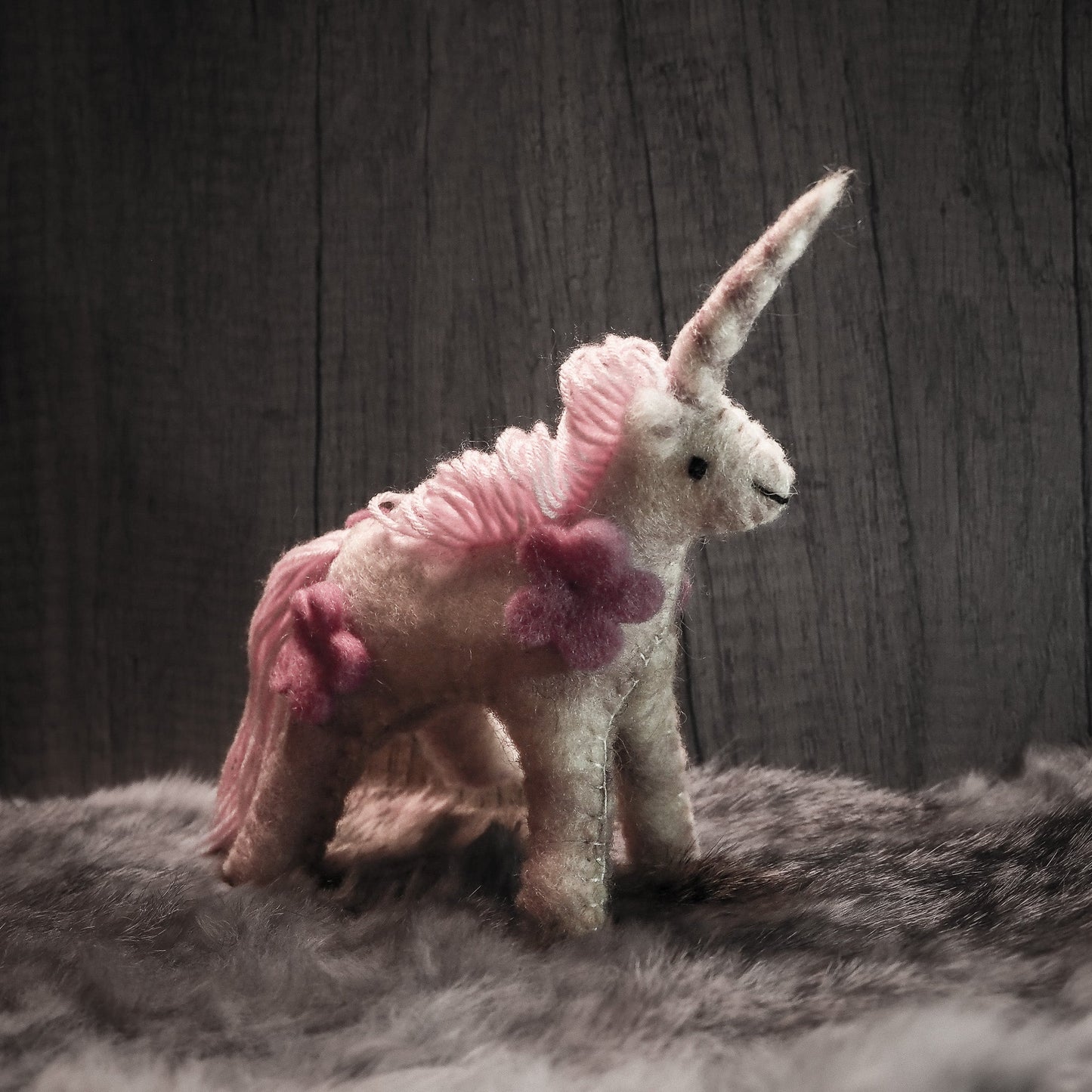 Rosa enhörning, blomma