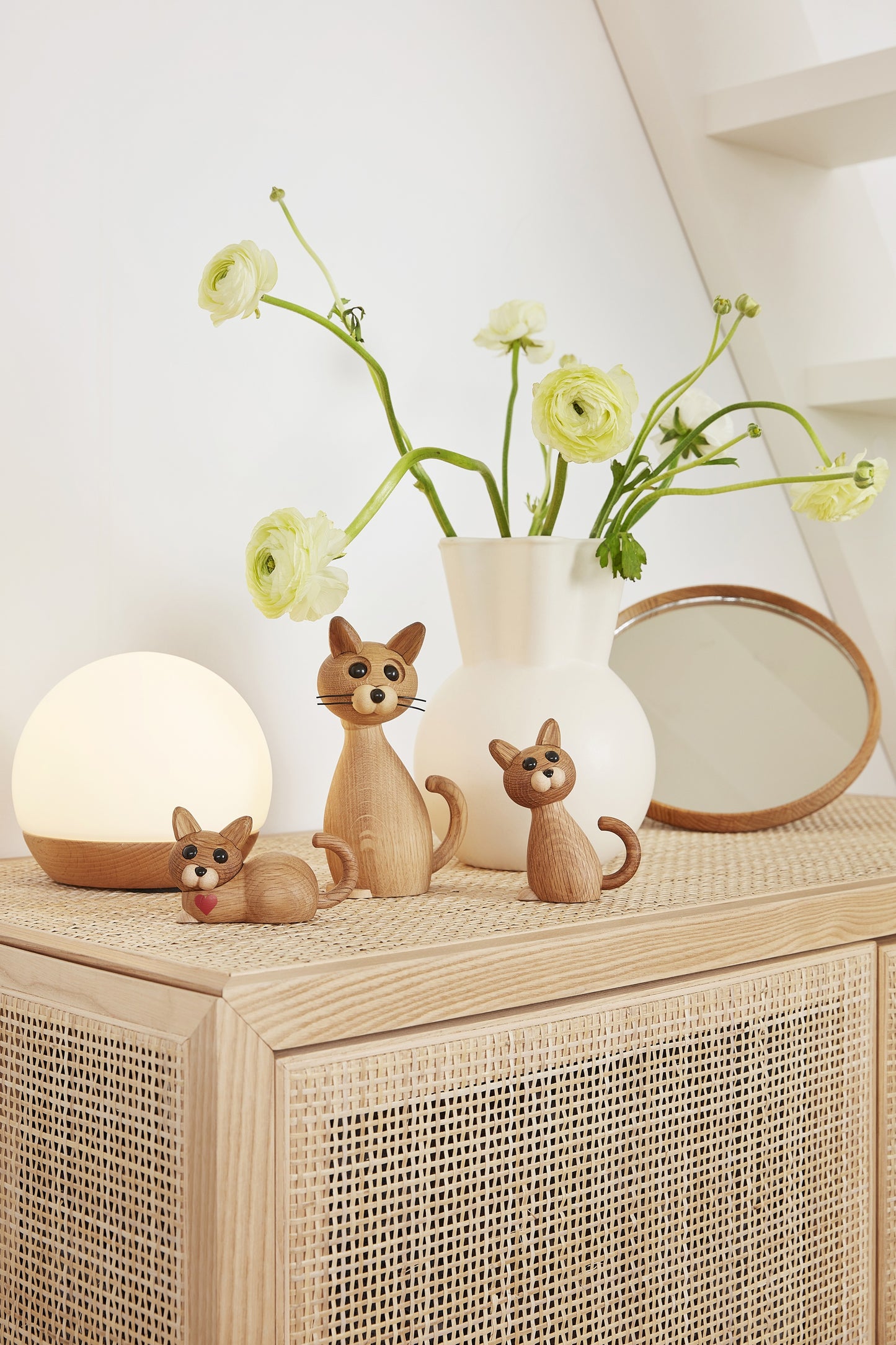 Lucky – Träkatt Dekoration 15,9 cm FSC®