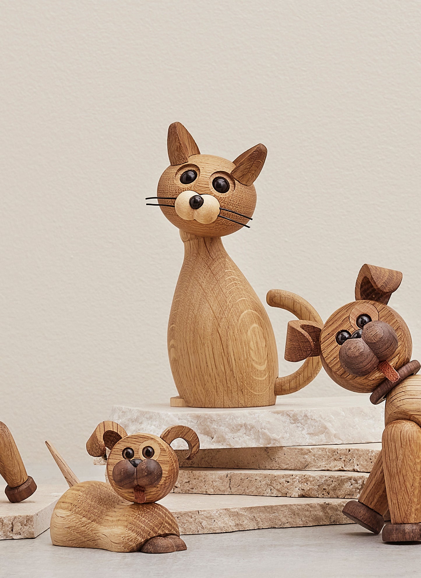 Lucky – Träkatt Dekoration 15,9 cm FSC®