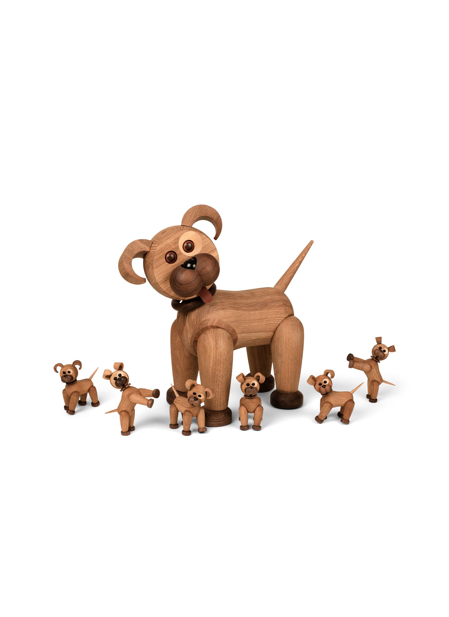 Big Happy – Trähund Dekoration 38 cm FSC®