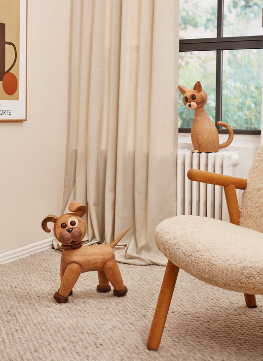 Big Happy – Trähund Dekoration 38 cm FSC®