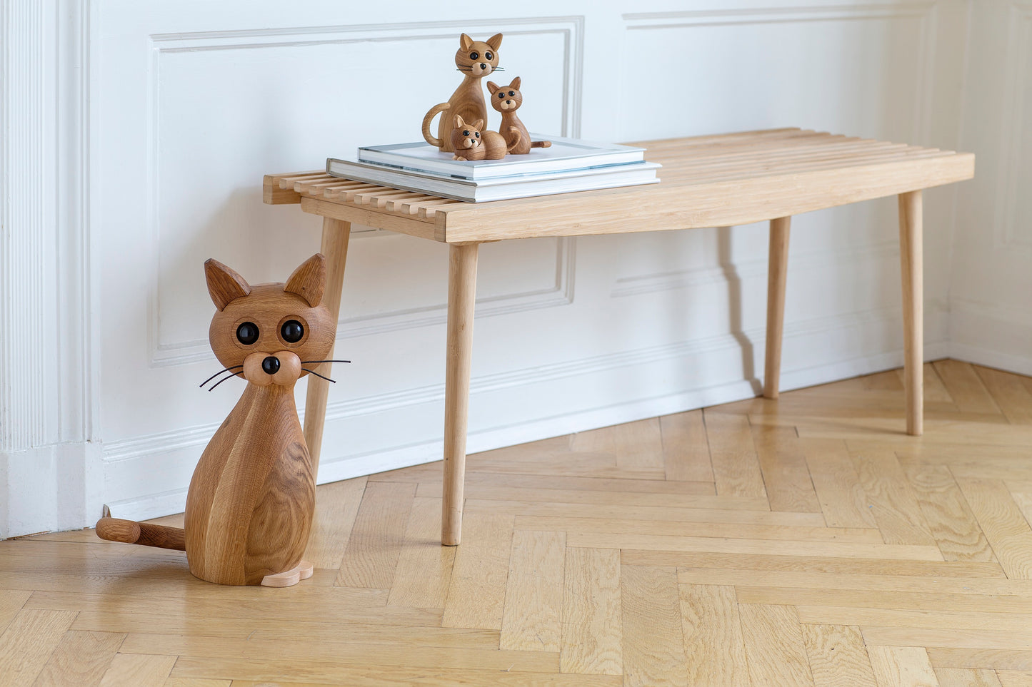 Big Lucky – Träkatt Dekoration 42 cm FSC®