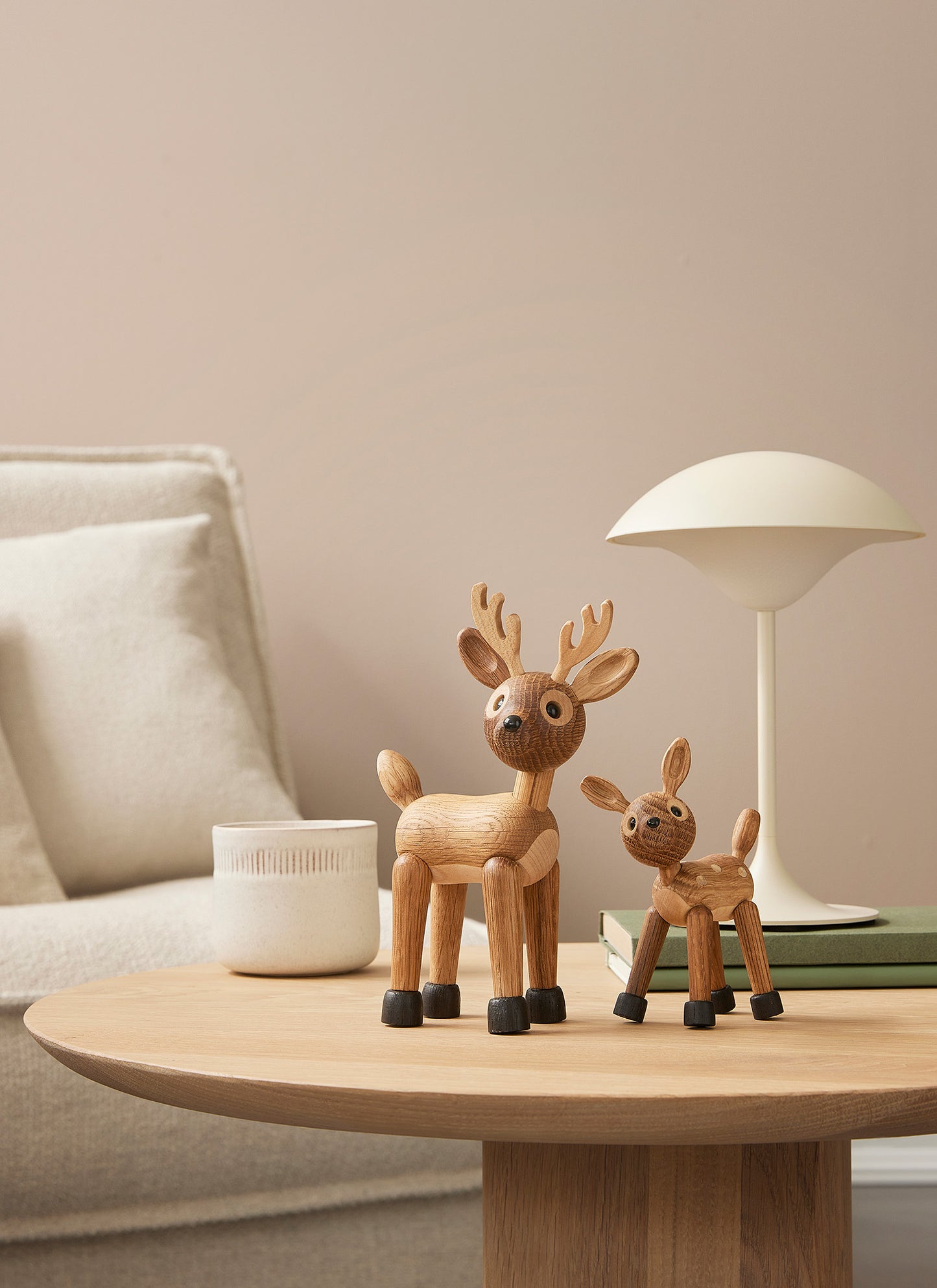 Spot Rådjur – Träfigur Dekoration 13cm Ek