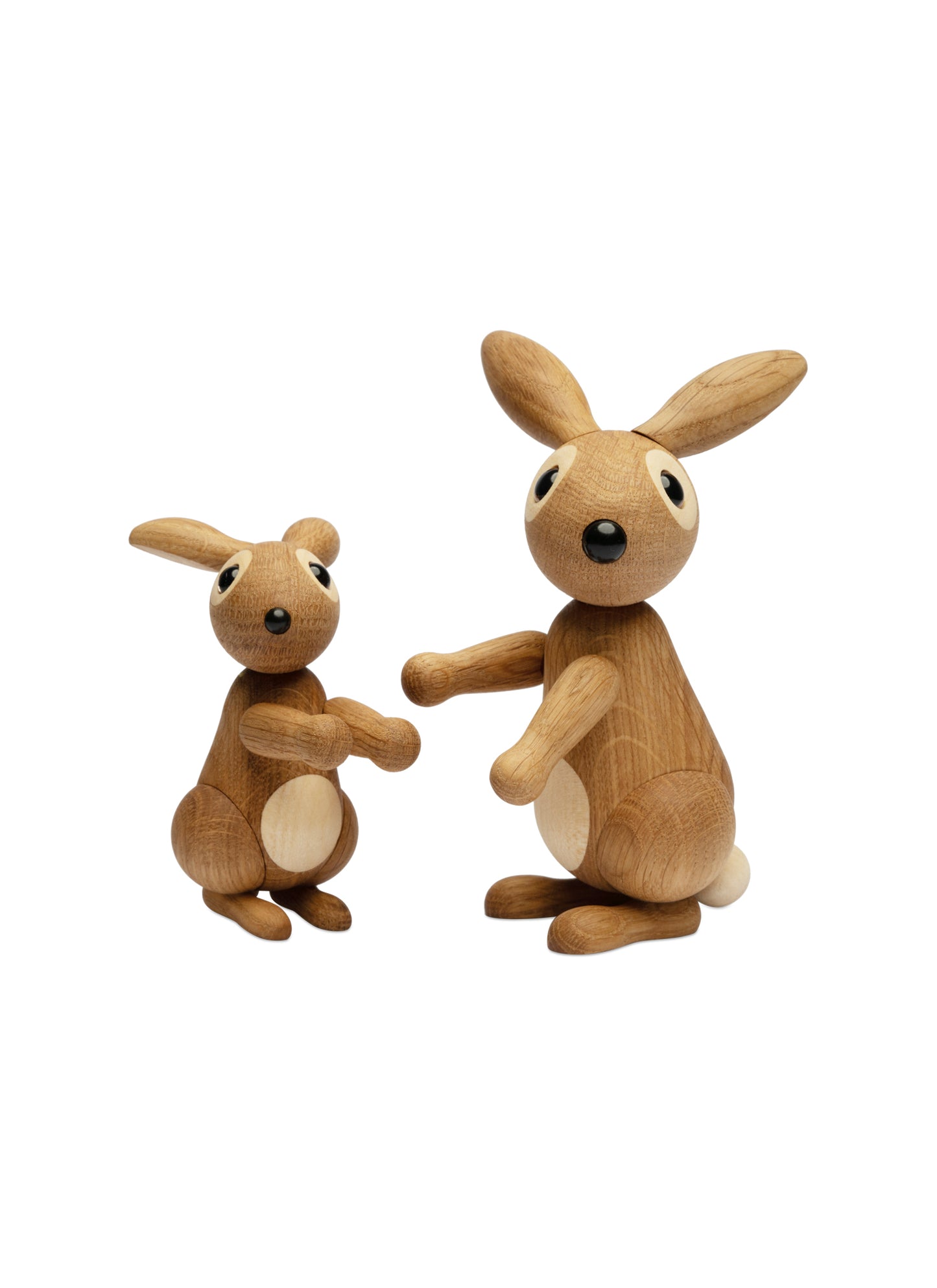 Bounce – Träkanin Dekoration 9,5 cm Ek