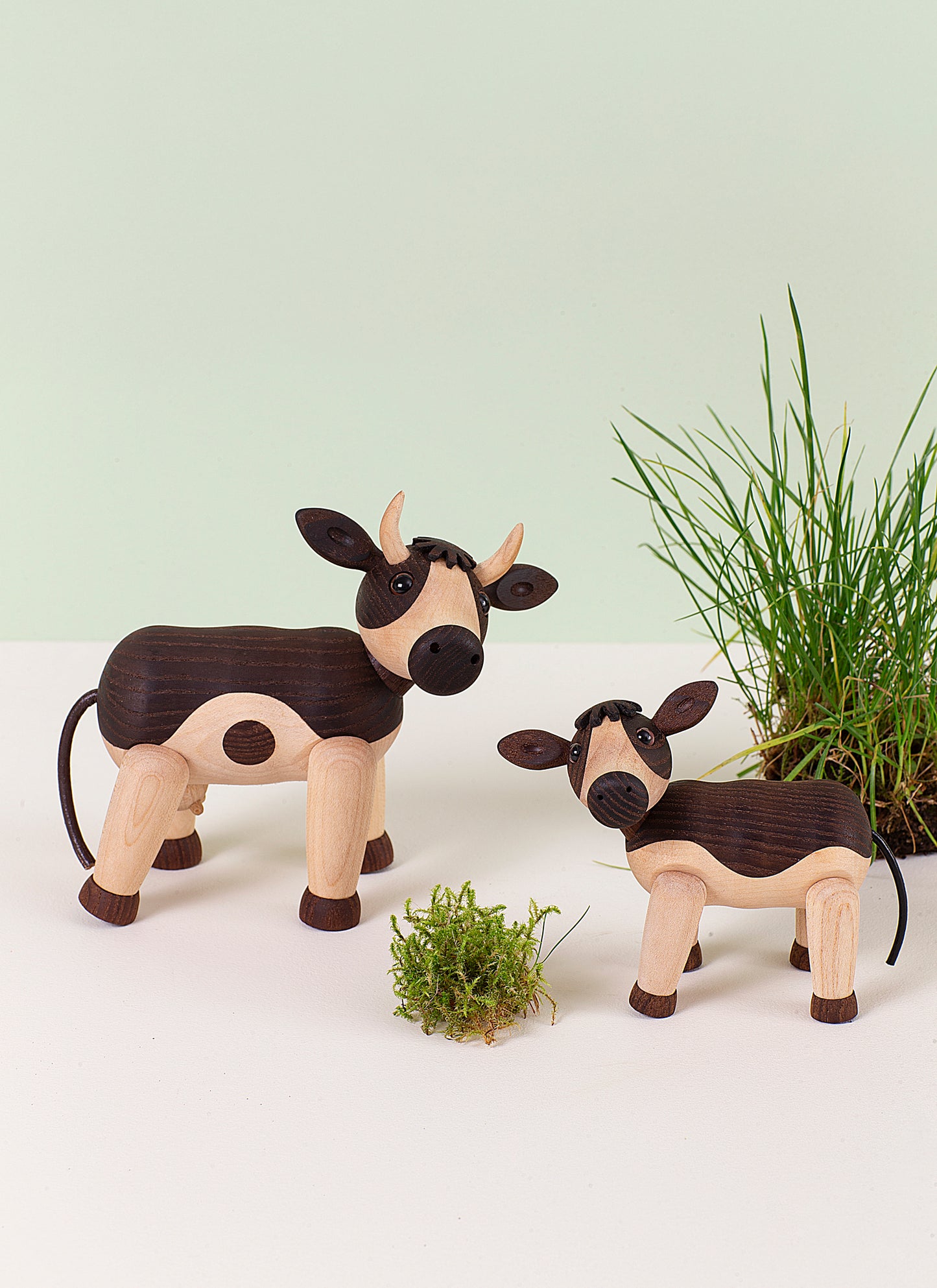 Dandy Kalv – Träfigur Dekoration 9cm Lönn