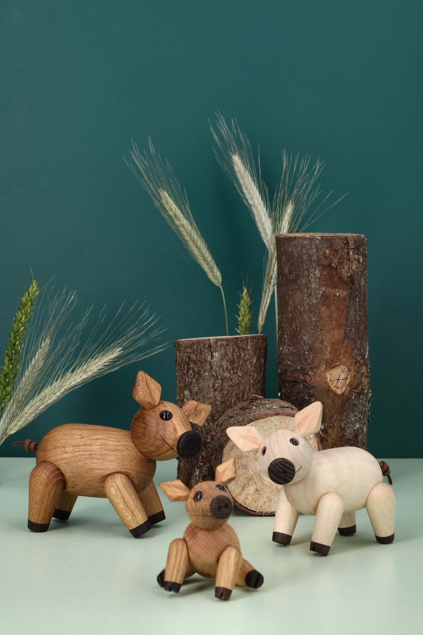 Percy Gris – Träfigur Dekoration 9cm Ek