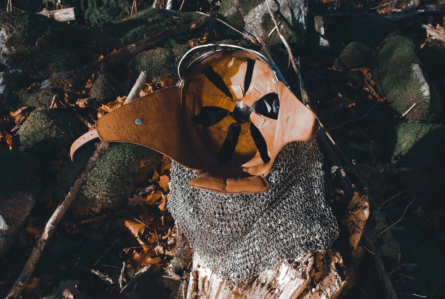 Vikingahjälm Gjermundbu med brynja