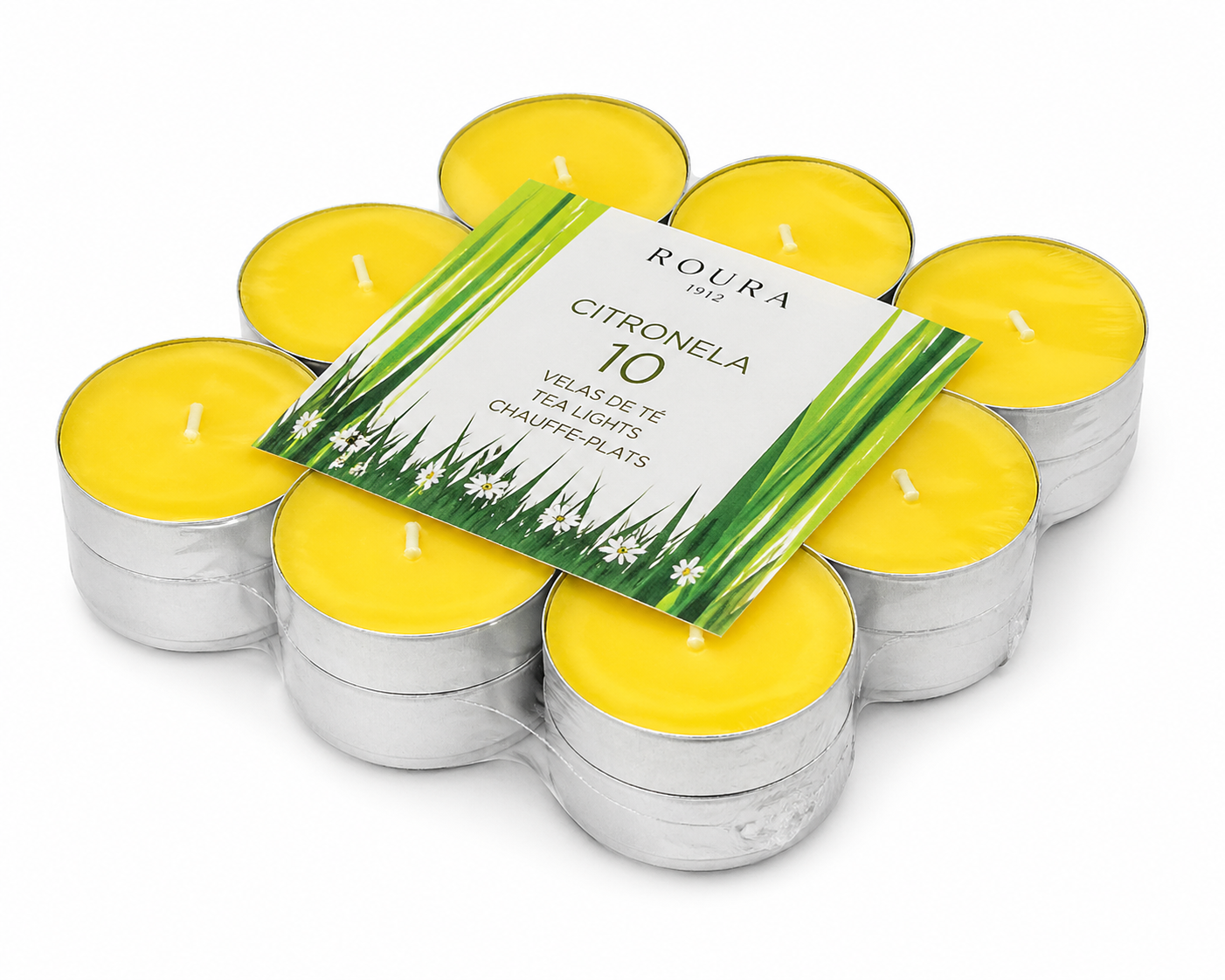 Doftljus Citronella – 18-pack tealights från Roura