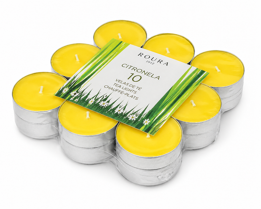 Doftljus Citronella – 18-pack tealights från Roura