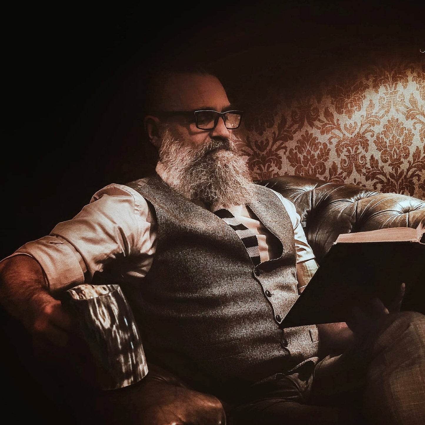 Stor kaffemugg i horn, 350 ml