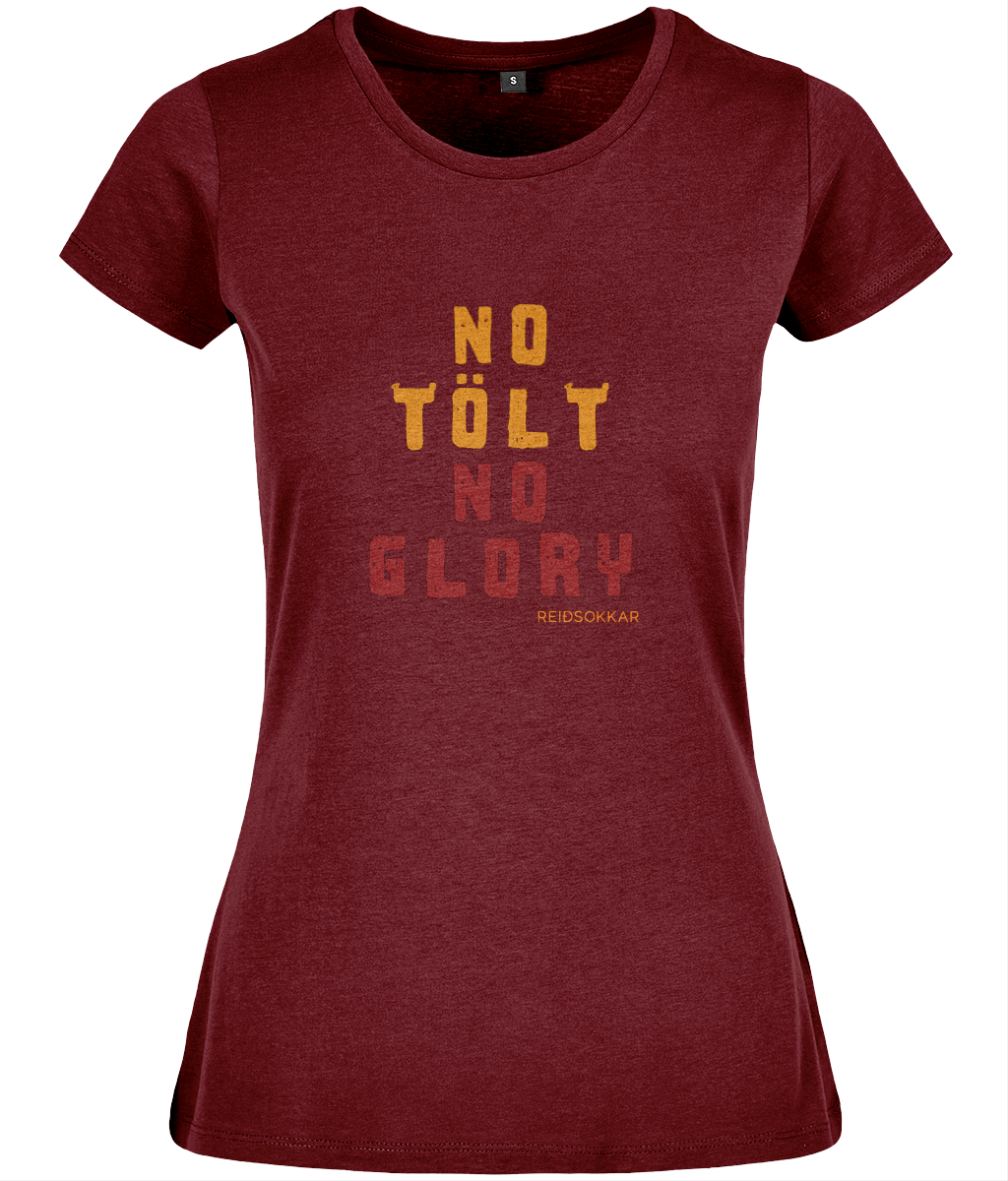 T-shirt formsydd ”No Tölt No Glory”
