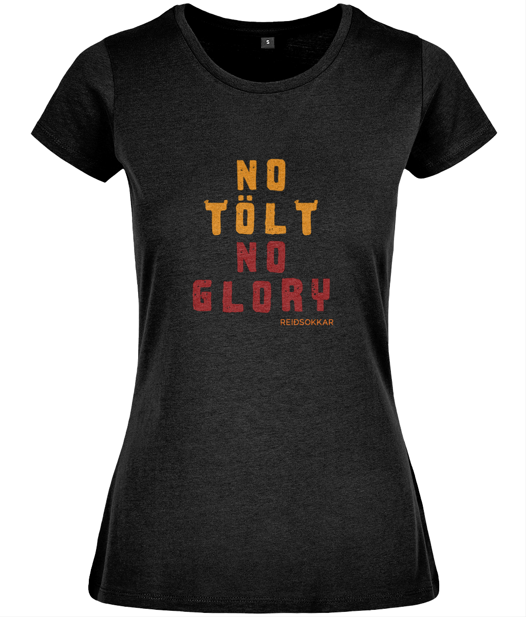T-shirt formsydd ”No Tölt No Glory”