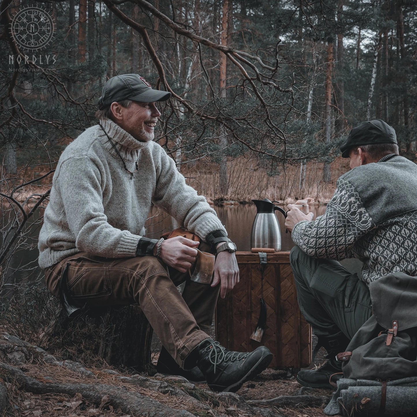 Stor kaffemugg i horn, 350 ml