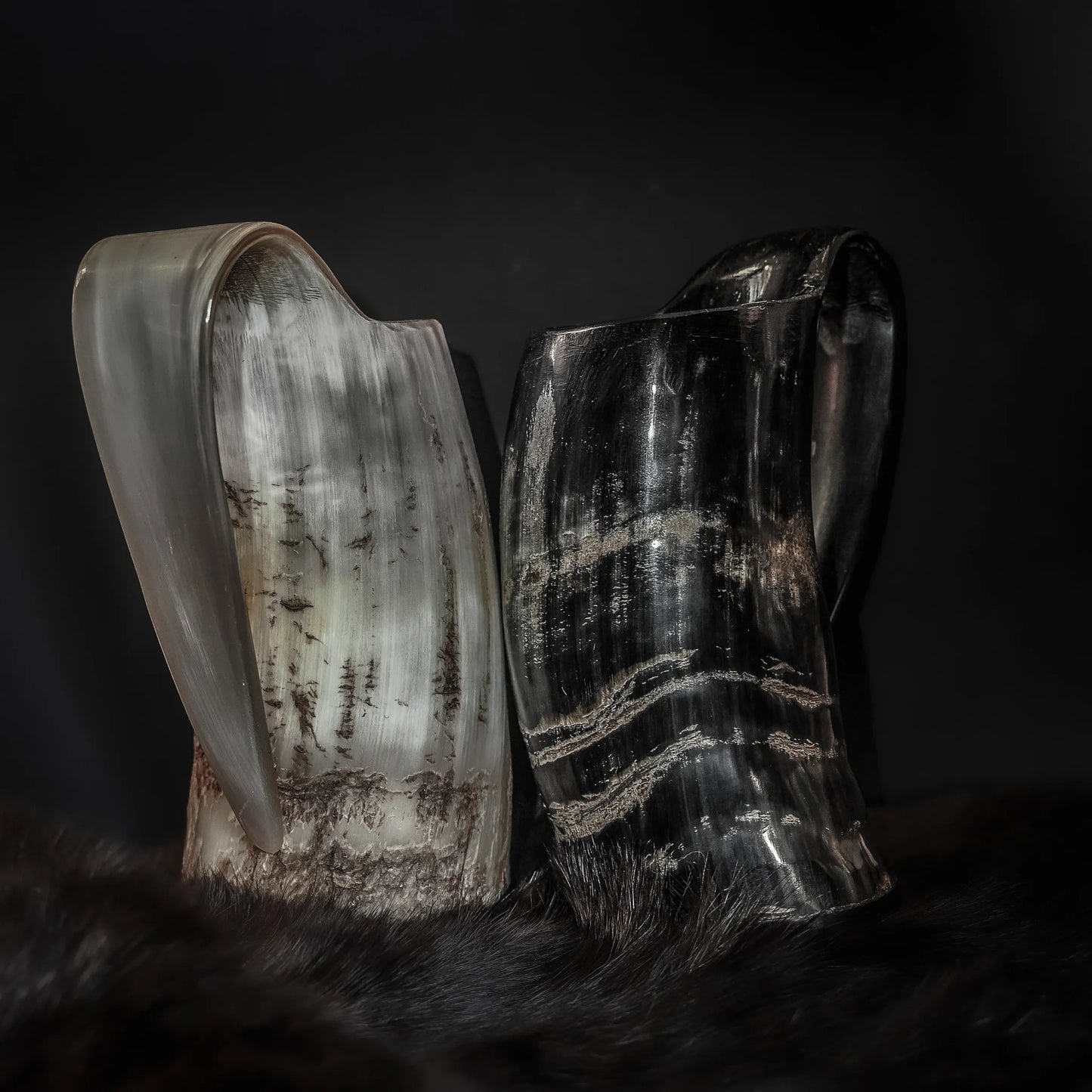 Stor kaffemugg i horn, 350 ml