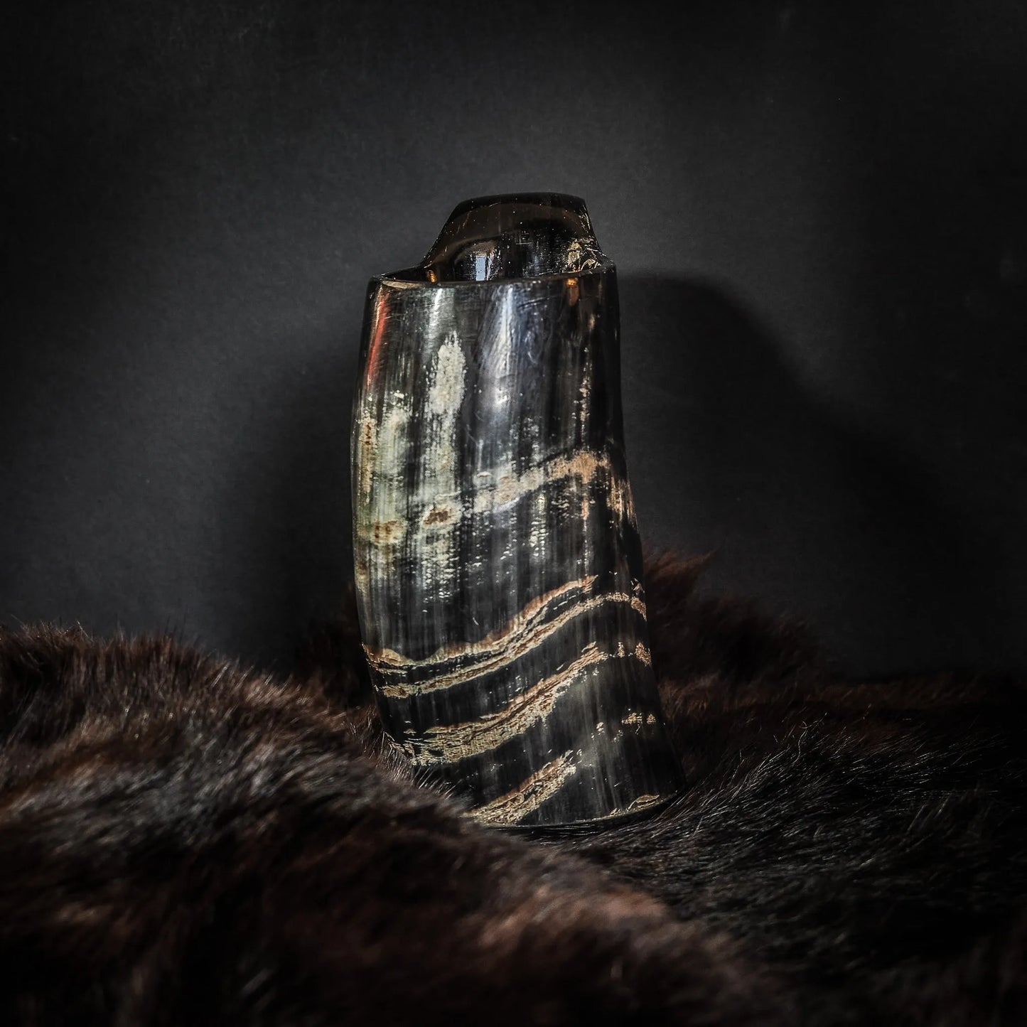 Stor kaffemugg i horn, 350 ml