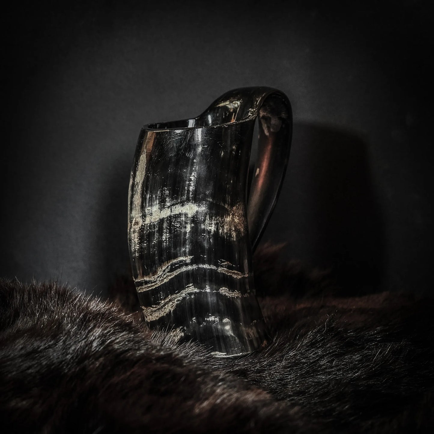 Stor kaffemugg i horn, 350 ml