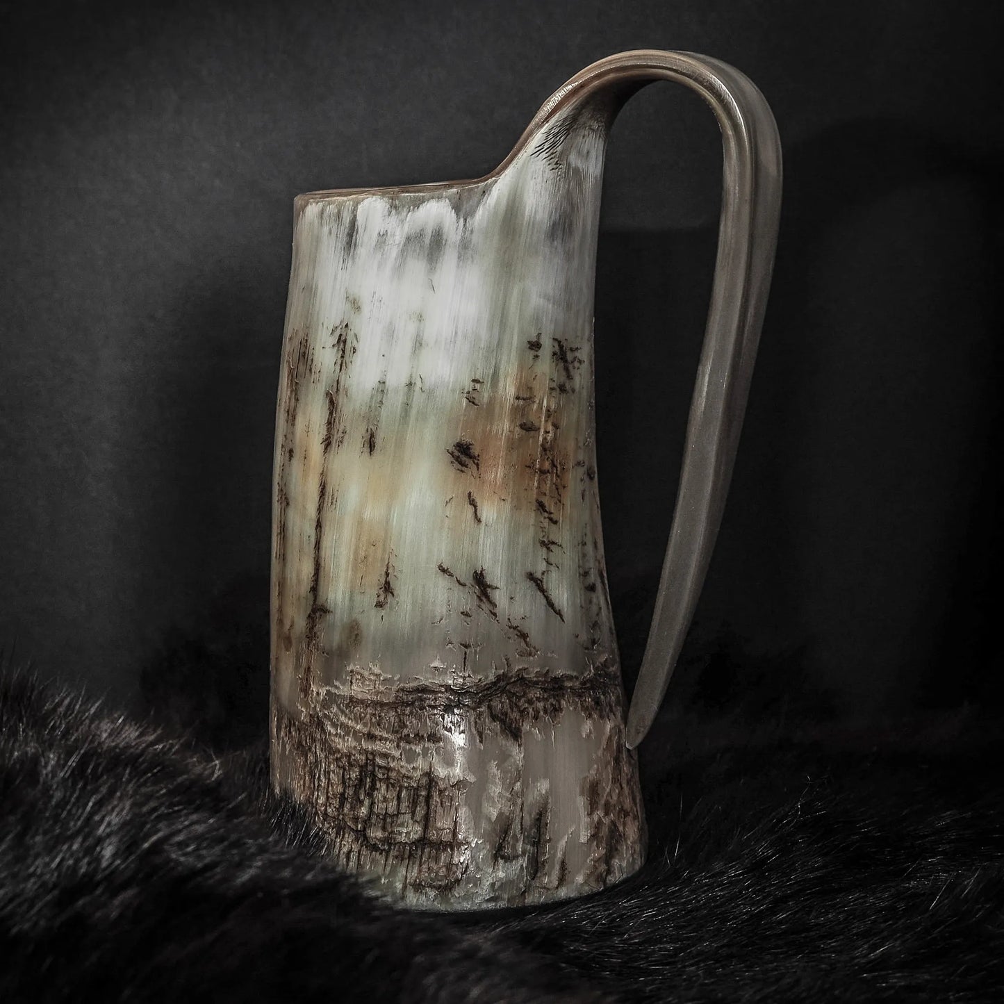 Stor kaffemugg i horn, 350 ml