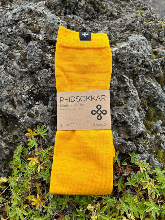 Riding sock Allround Yellow 75% Merino wool Size 38-42