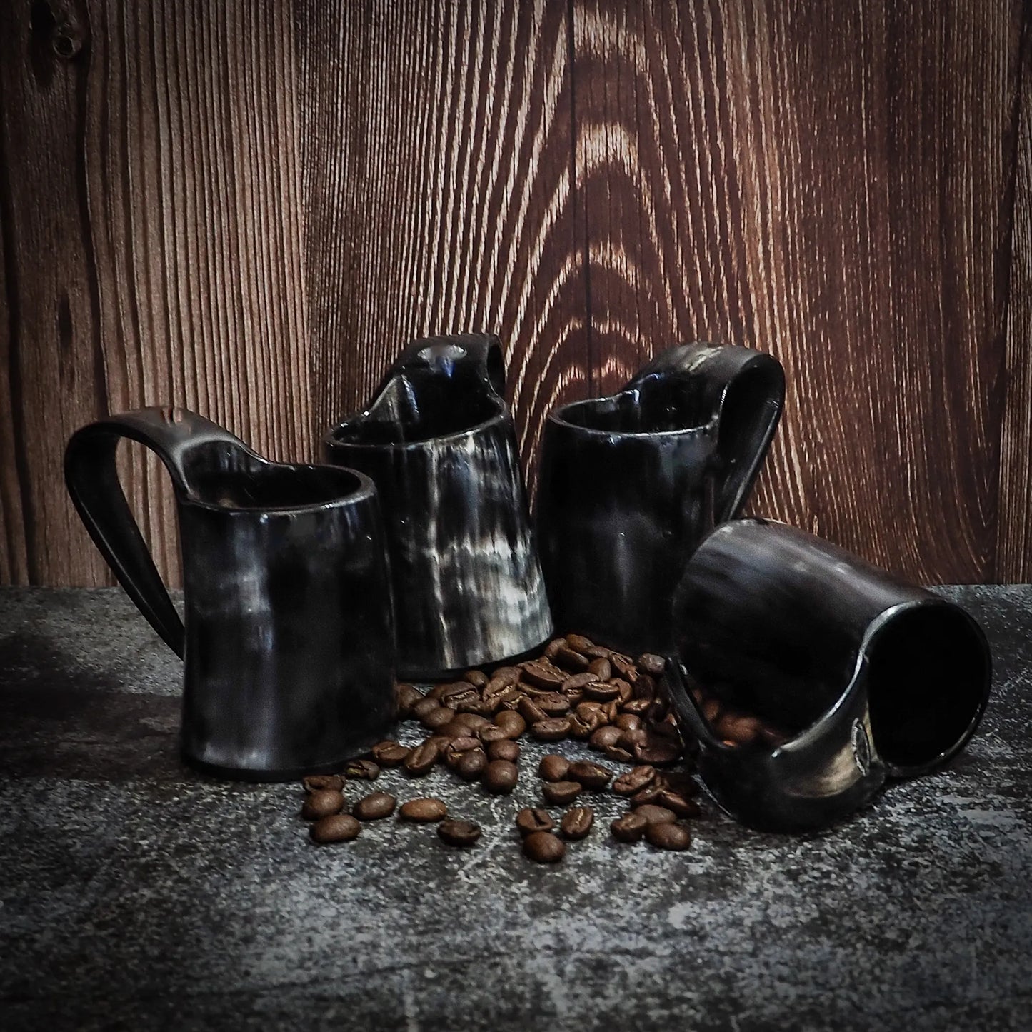 Set med fyra espresso/glöggmuggar