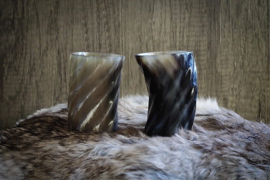 Whiskyglas med spiraldesign