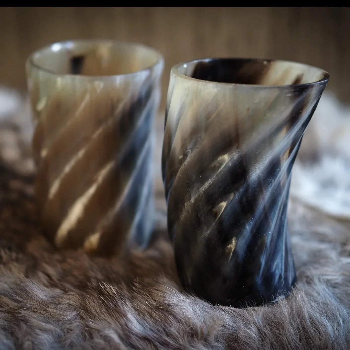 Whiskyglas med spiraldesign