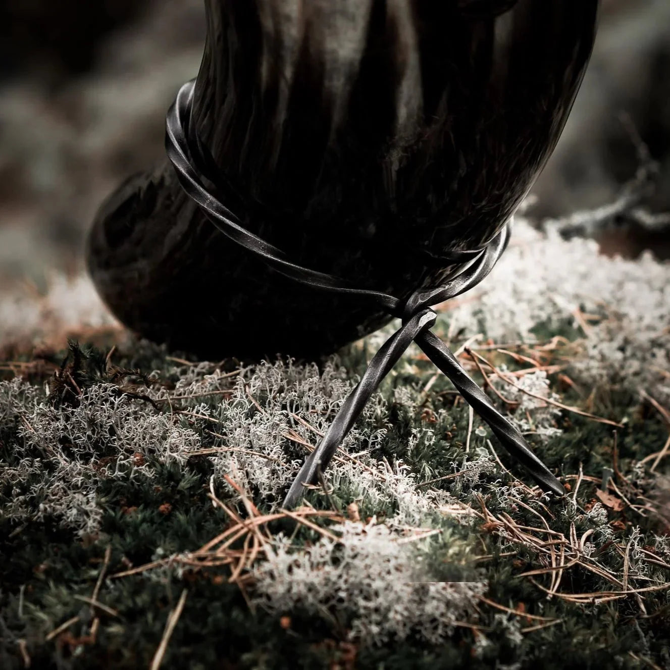 Dryckeshorn med smideställ, 350 ml