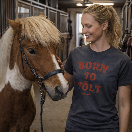 Reidsokkar T-shirt Born to Tölt