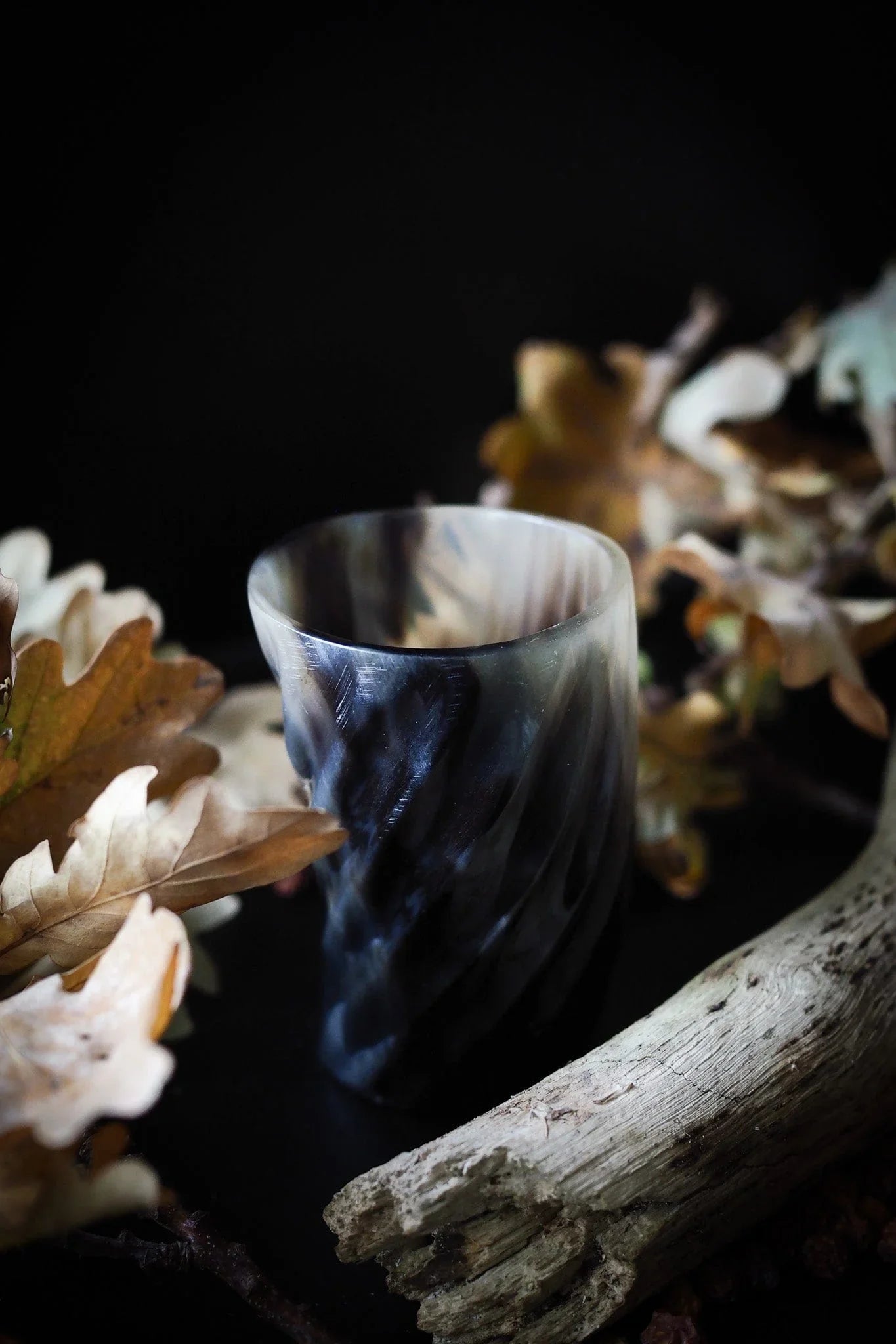 Whiskyglas med spiraldesign