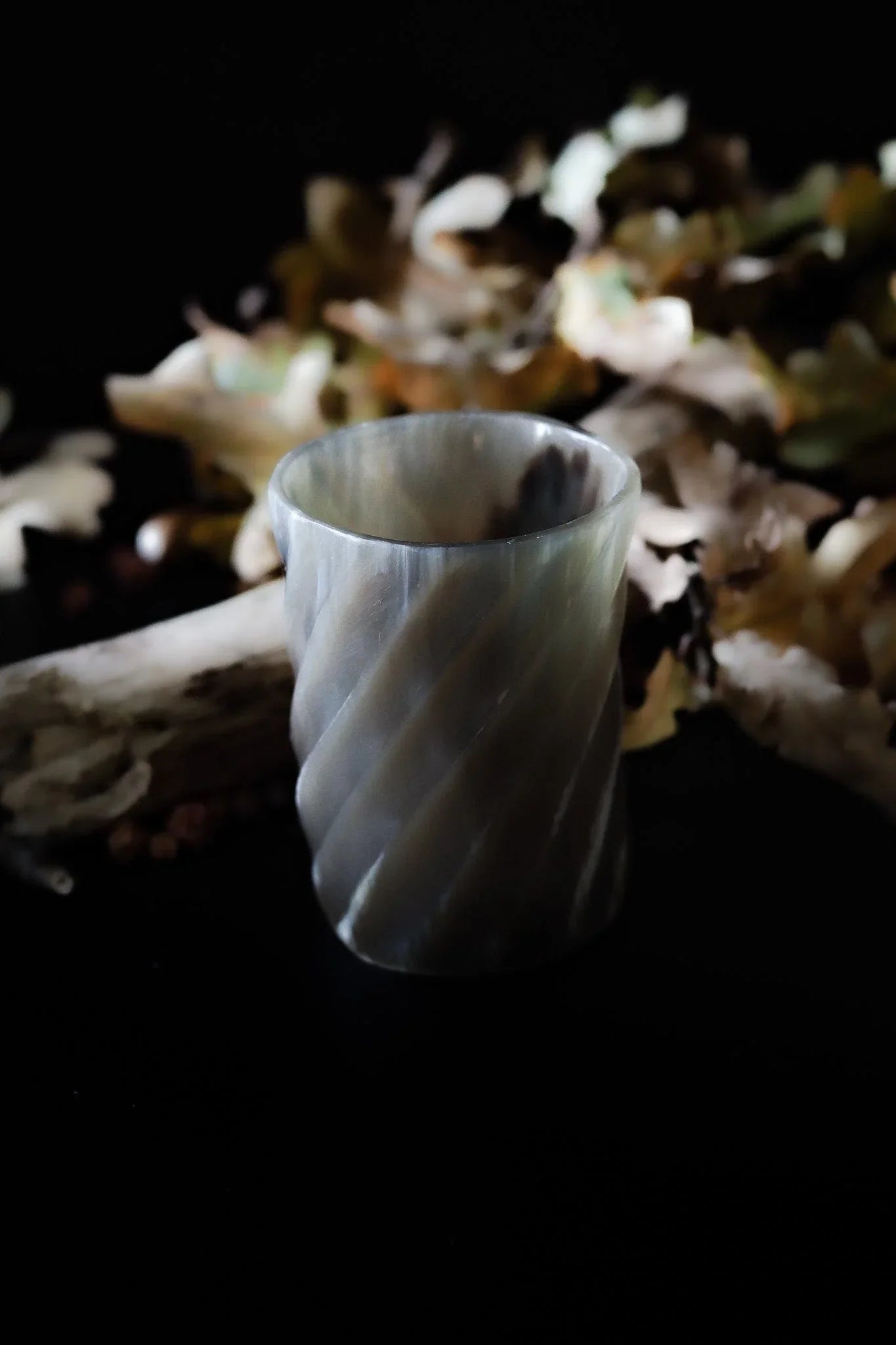 Whiskyglas med spiraldesign