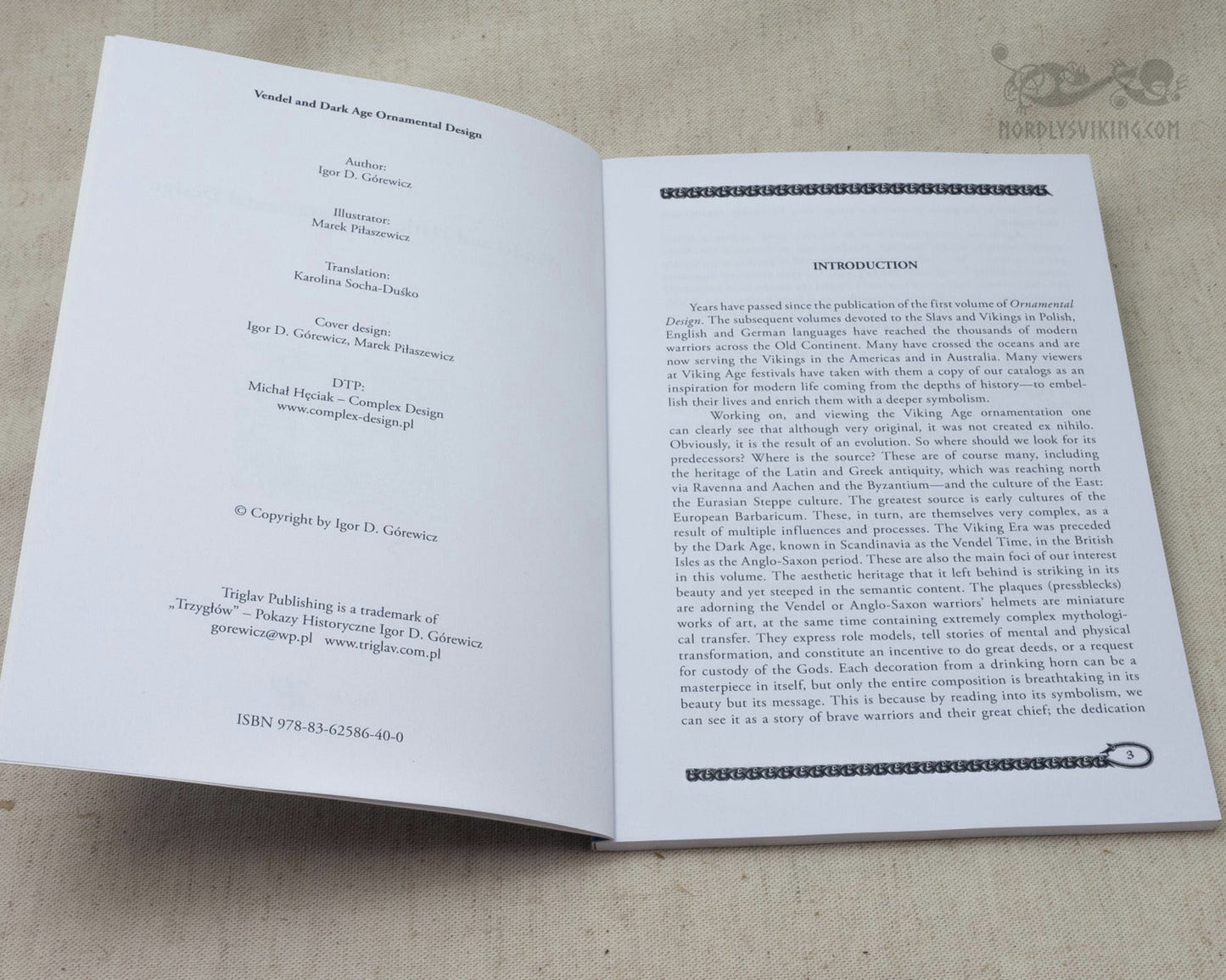 Vendel and Dark Age Ornamental Design . Vol 4